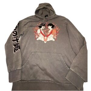 Princess Mononoke Movie Merch Hoodie Hayao Miyazaki Studio Ghibli Small